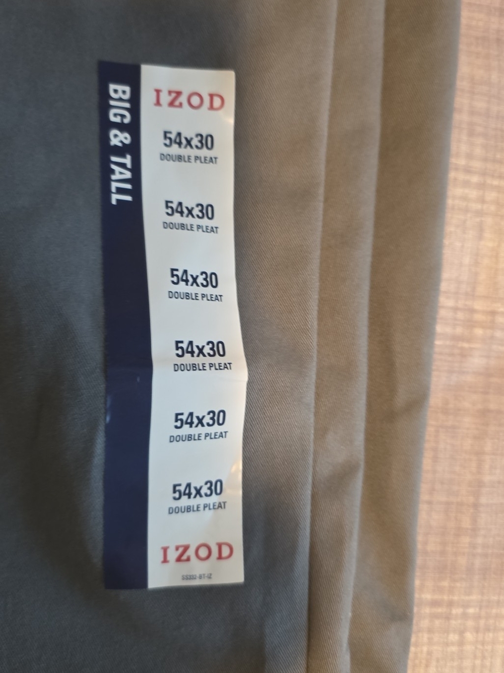 Izod Men’s Dress Pants in Khaki Tan